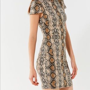 I.AM.GIA Aoki Mock-Neck Snake Print Dress